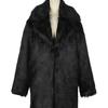 Long imitation fox hair suit collar imitation fur coat women's casual coat autumn and winter