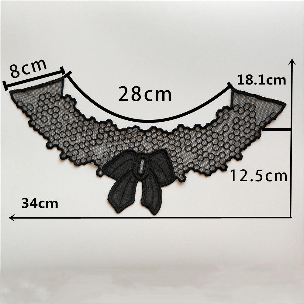 Mode Spitze Hohl Netzspitze DIY Nähen Stickerei Spitze Vorderkragen Dekoratives Bekleidungszubehör