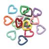 5pcs Metal Heart Spring Clasp Openable Love Shape Carabiner Keychain Clips Hook Dog Chain DIY Jewelry Buckles Connector