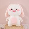 Cute Fat Rabbit Plush Toy Doll White Bunny Doll Big Eared Rabbit Bed Sleeping Pillow Birthday Gift