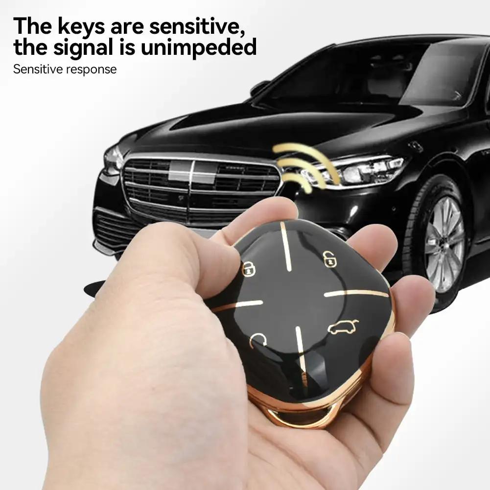 Soft TPU Car Remote Key Cover Case Accessories For Chery DASHING X-1 Plus DTC Jetour 2024 2024 Auto Shell Fob Protection Holder