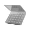 Transparent Portable Storage Box Squeeze-to-Open Daily Medcine Container  Supplement