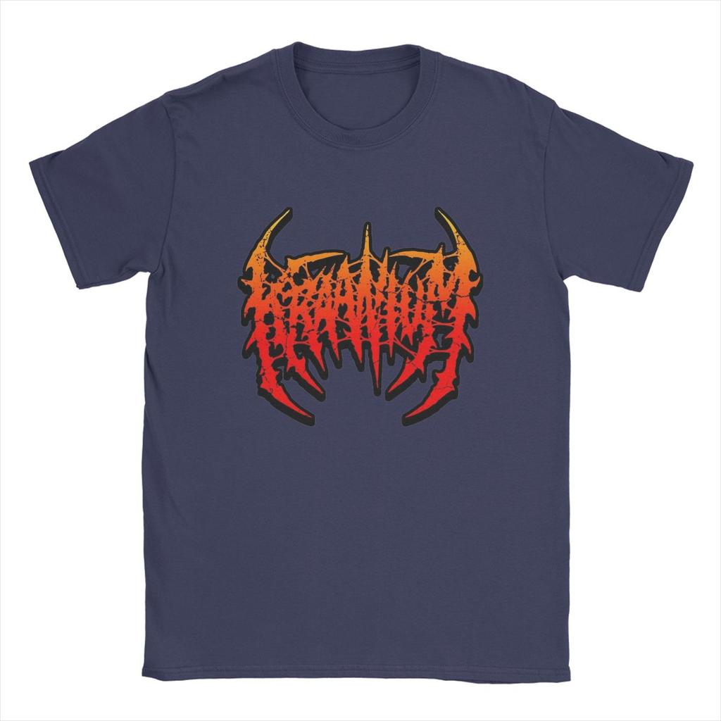 Crazy Kraaniumm Band Slamchosis T-Shirts Men Crew Neck Pure Cotton T Shirts Brutal Deathcore Rock Short Sleeve Tees Plus Size