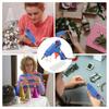 20W Hot Glue Gun Kit with 30pcs Glue Sticks, Fast Heating 3 Mins, Anti Leak Nozzle, Ergonomic Design for Crafts, Home,
