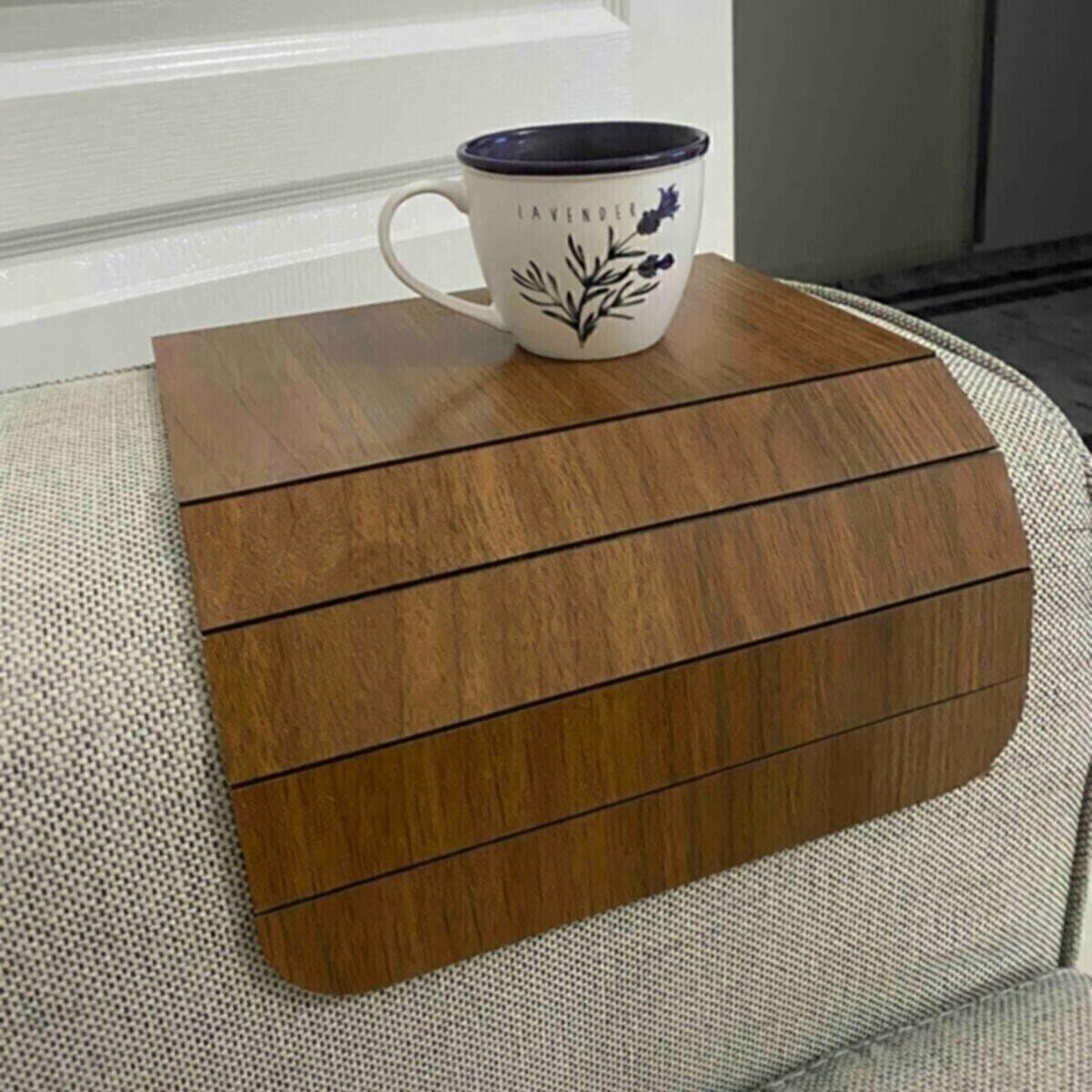 

Sofa Tray Side Table Brown Center Fixed 15 Cm American Service Standart коричневий