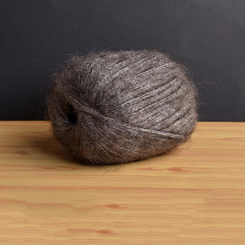 Mohair Fine Wool Yarn Knitting Sewing Thread Soft Skin-friendly Crochet for Sweater Scarf Shawl