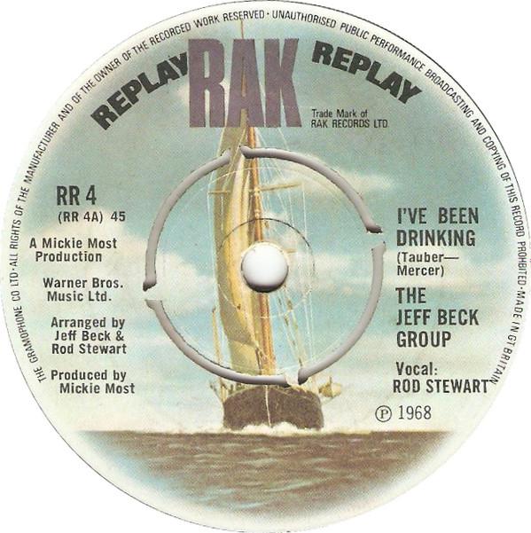 

7inch Record JEFF BECK GROUP - I ve Been Drinking PR4 RAK 1973 UK Rock Used