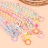 1.2M Crossbody Long Colorful  Beaded Mobile Phone Hanging Chain Mobile Phone Case Lanyard Travel Climbing Rope For Phone