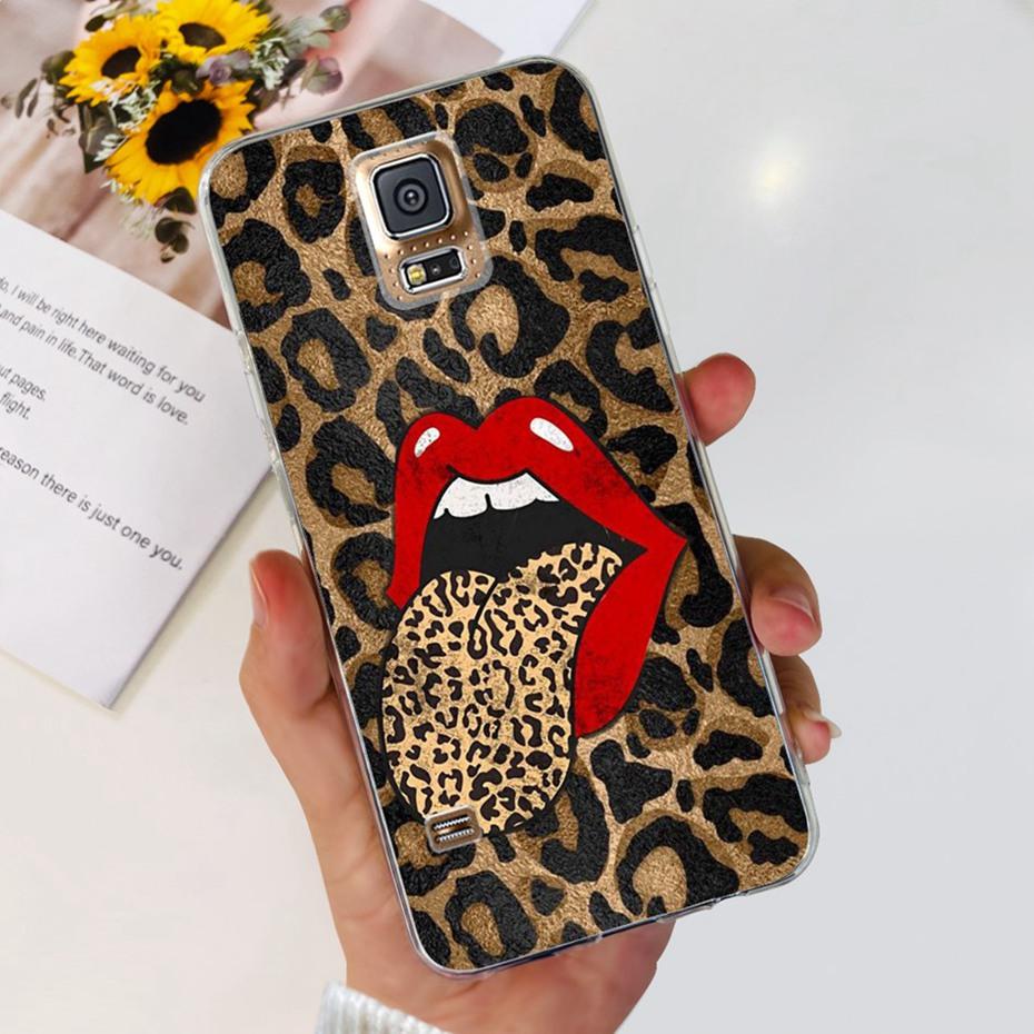 Lovely Printing Case For Samsung Galaxy S5 5.1" Clear TPU Soft Silicone Back Cover For Samsung S5 I9600 SM-G900F Phone Cases