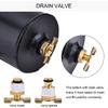 EVIL ENERGY 10An Oil Catch Can, 750Ml Universal Baffled Catch Can With Breather Filter Aluminum Breather Tank 2 Port Air Oil Separator Black