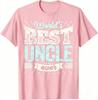 Worlds Best Uncle Ever Vintage Distressed Retro Graphic T Shirt Best Uncle Gift Unisex Casual Cotton Short Sleeve Tee
