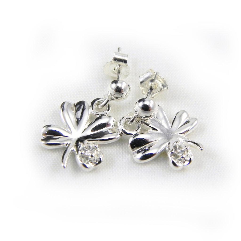 Les Trésors De Lily [G1941] - Boucles Argent 'Trèfle' argent