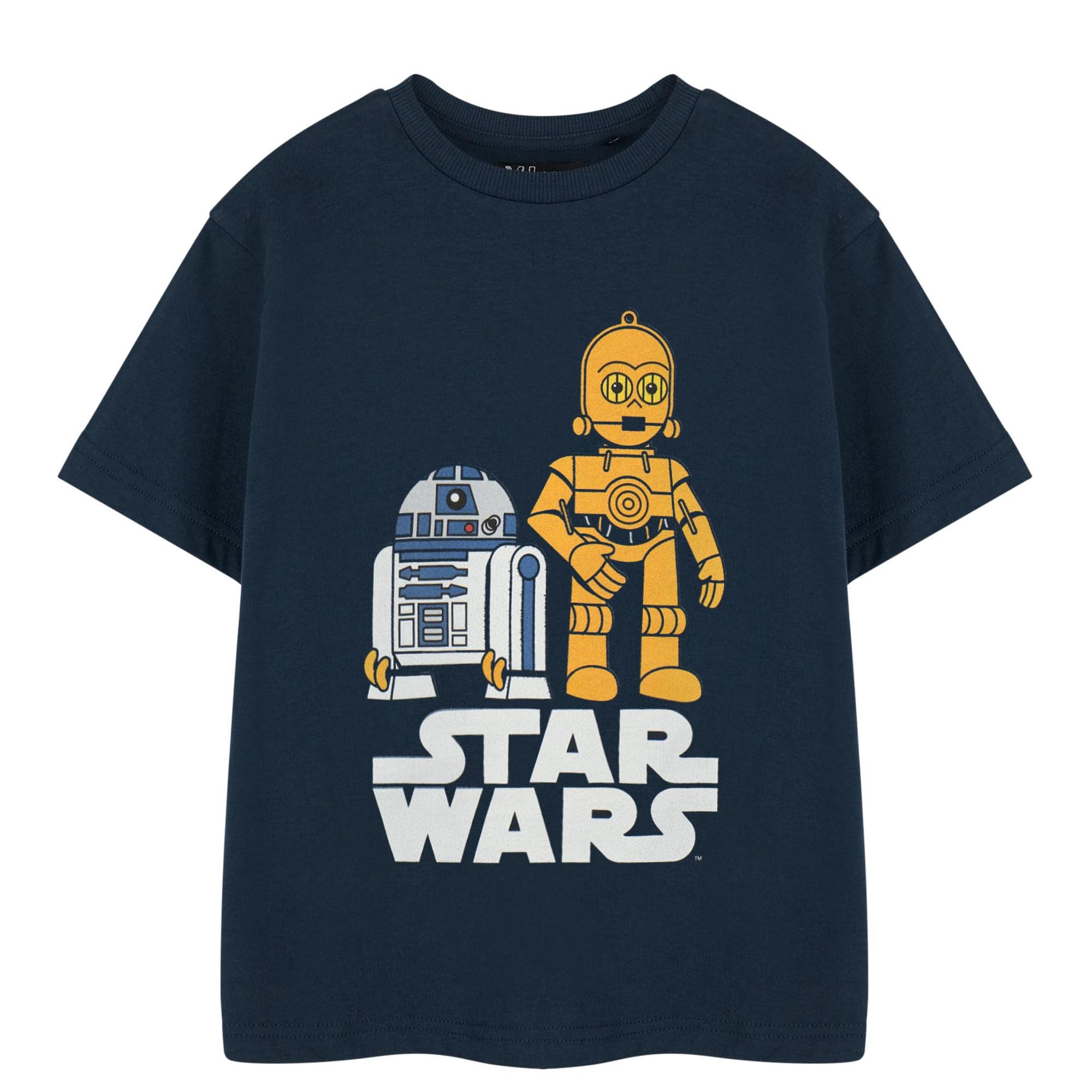 Star Wars Boys R2-D2 & C3PO Short-Sleeved T-Shirt 5-6 Years Vloot