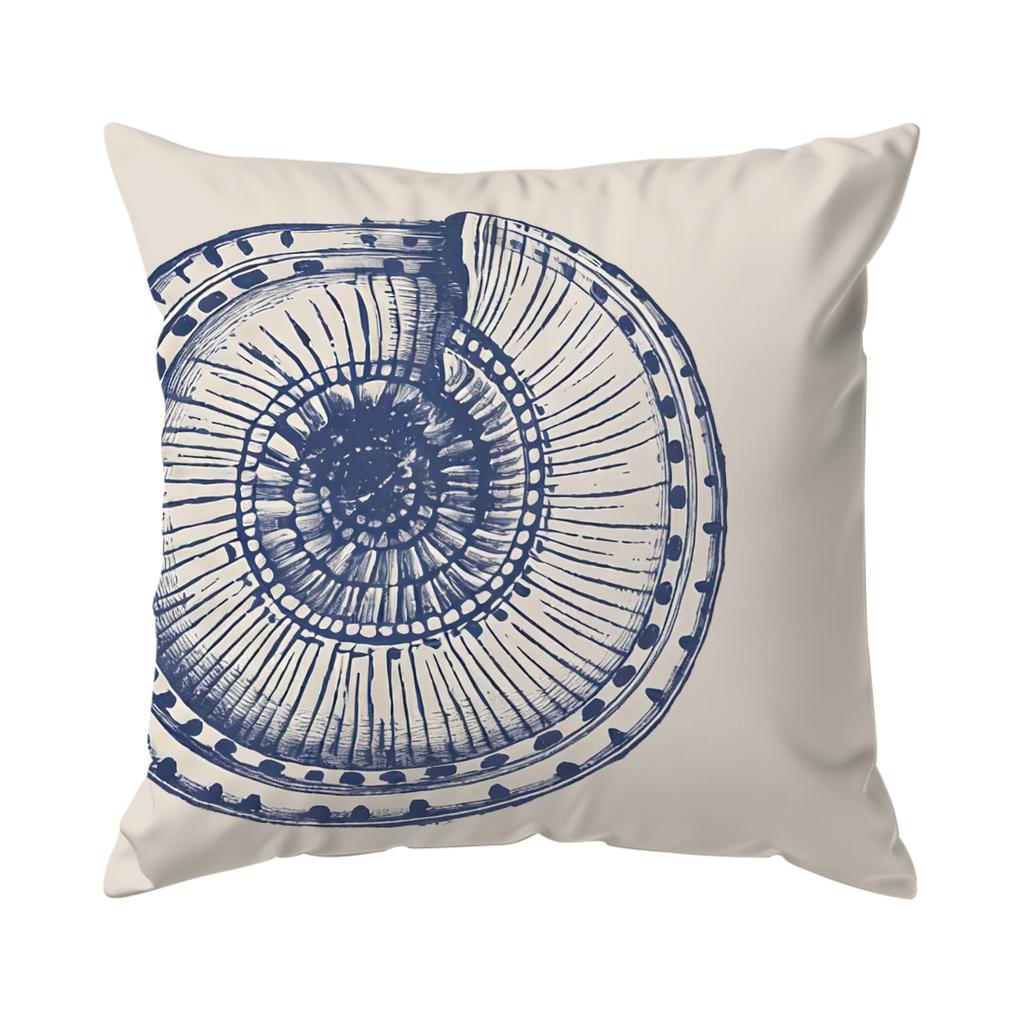 1/4pcs Blue Sea Life Abstract Pattern Cushions Pillowcase Polyester Cushion Cover Throw Pillow Pillowcover Home Car Sofa Decor