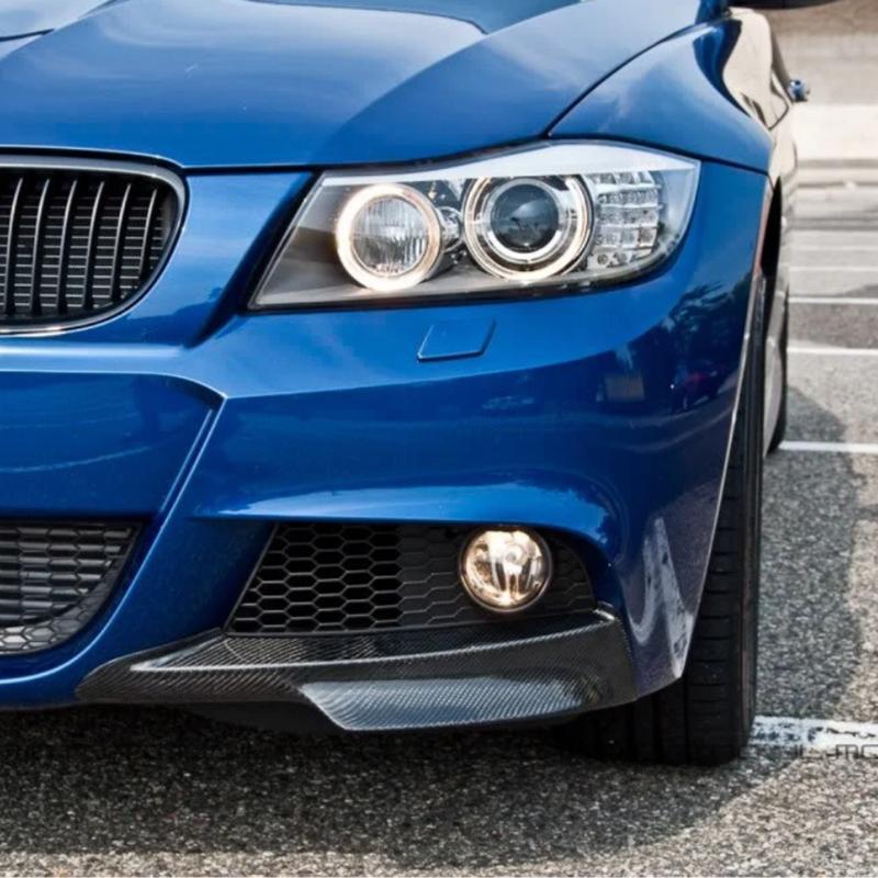 Für BMW Zubehör 3er E90 E91 328i 325i LCI M-Tech Sports 2009 2010 2011 2012 Frontsplitter Stoßstangenlippenabdeckungen Carbon Lo