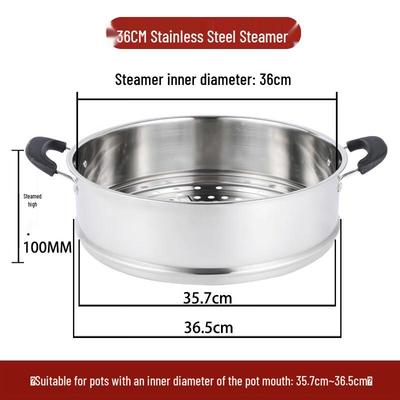 Zhaoran Deep Stainless Steel Steamer Basket
