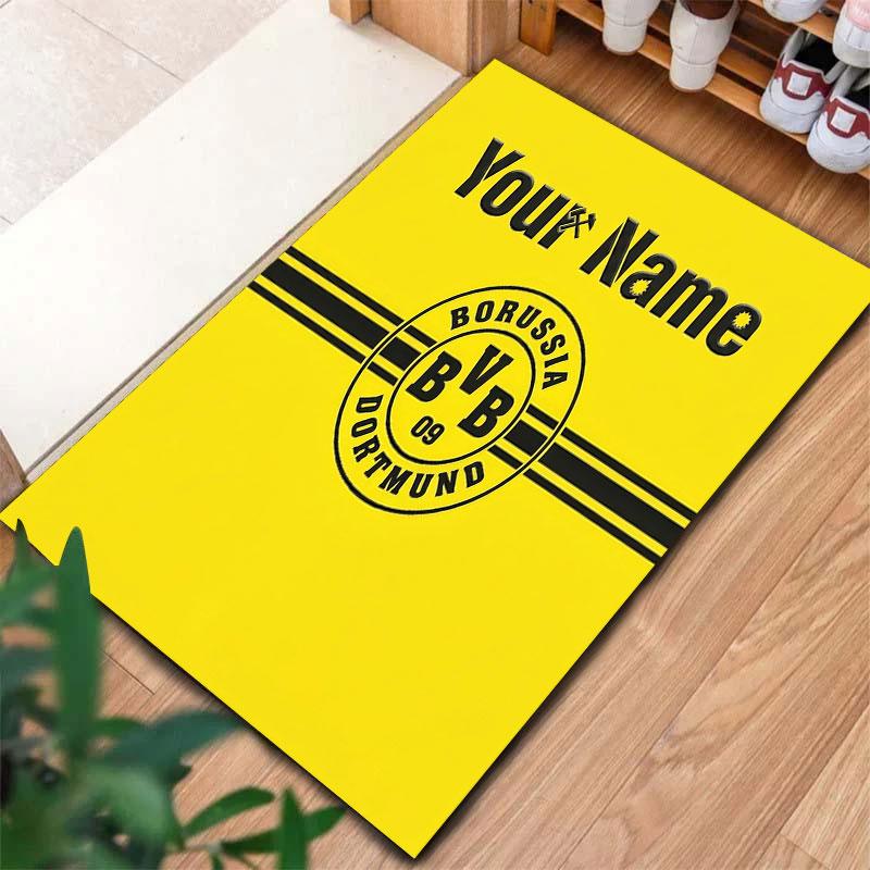 Borussia Custom Name Carpet Rug for Living Room Bedroom Home Sofa Decoration,Kids play Non-slip Floor Mat