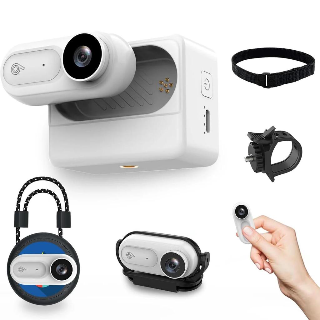 VD02 1080P Waterproof 2 meters Thumb Action Camera POV Cam Small Magnetic Body Camera Portable Vlogging Camera,Hands-Free