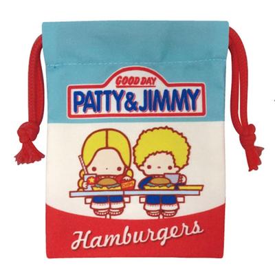 K Company Sanrio Characters (Vintage Retro) Mini Drawstring Bag Patty & Jimmy SAV-MKC-PJ