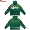 Americká Vintage Volná Mikina s Výšivkou a Kalhoty Širokého Střihu Set Pro Dospívající Ležérní Streetwear