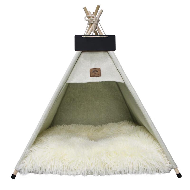 Four Seasons Washable Linen Pet Tent Kennel