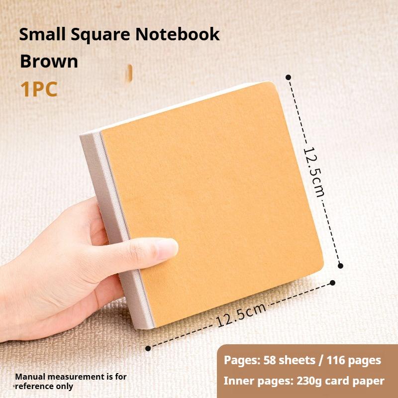 Mini Square Watercolor Journal Drawing Book Sketchbook Sketch 230g/ 58 Sheets Watercolor Paper Painting Book Travel Art Painting