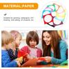 20Pcs Paper Art Frame Border Square Outer Round Inner Sketch Paper Mat  Kid Drawing Creation