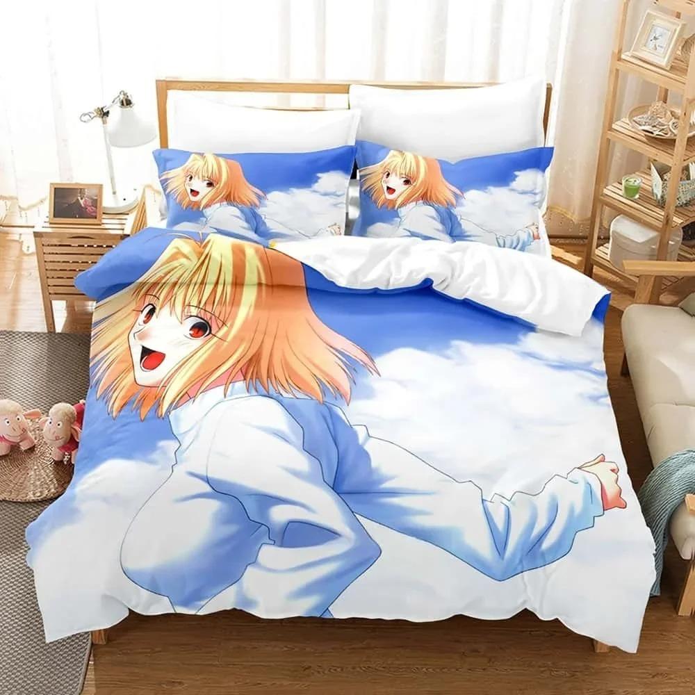 Set da letto cartoni animati stampati in 3D Melty Blood Neco Arc Singolo Piazza e mezza Matrimoniale King Size Set da letto Camera da letto per adulti e bambini Set copripiumino