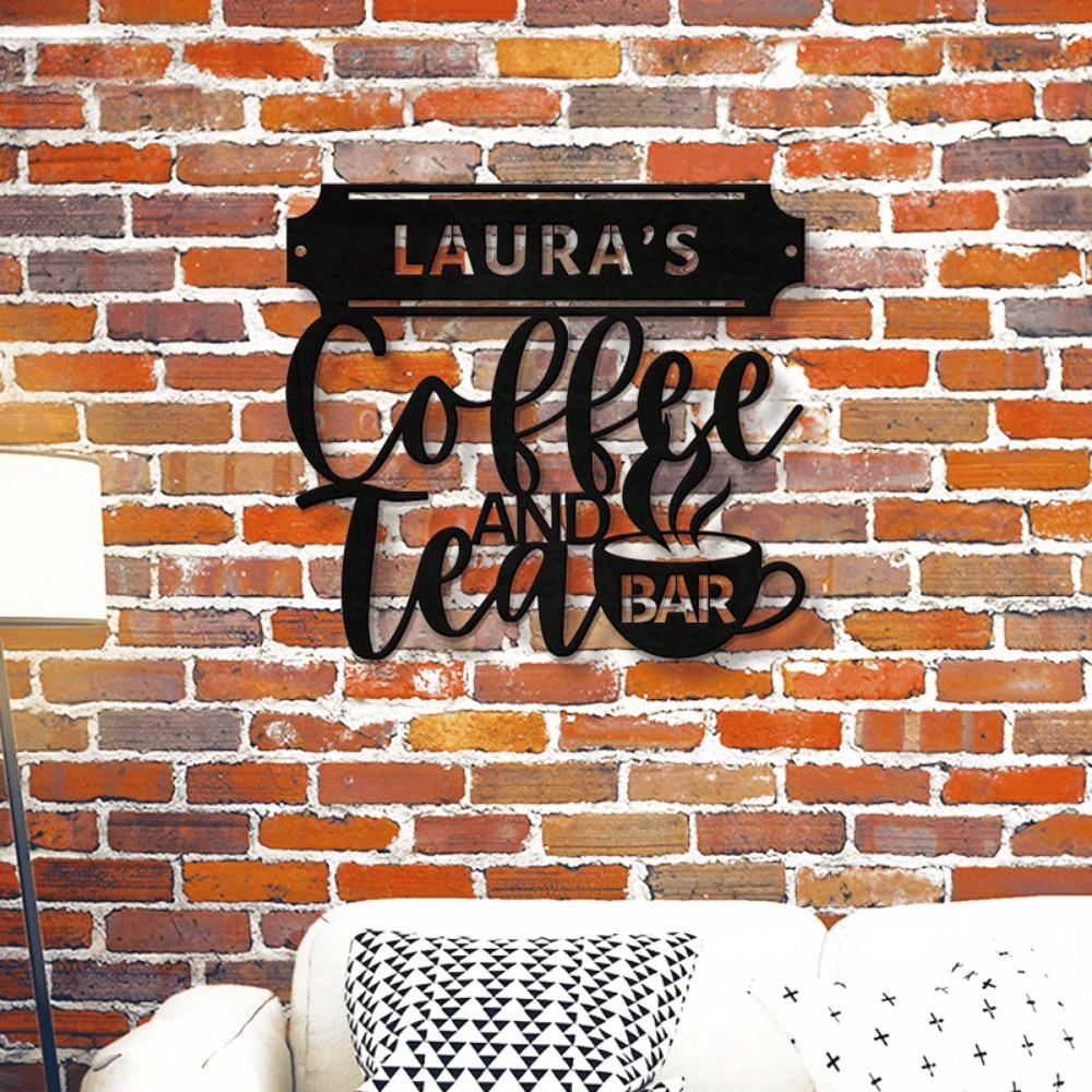 Vintage Metal Tin Sign Coffee Bar Wall Decor Retro Kitchen Art Cafe Pub Man Cave Plaque