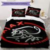 Set Copripiumino con Motivo Ajax Amsterdam Copripiumino Federa Decorazione per la Casa Regalo di Compleanno (1 * copripiumino + 2 * federe senza imbottitura)07
