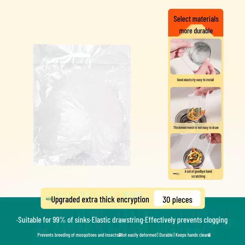 

Disposable Anti-Clogging Sink Filter Mesh Bag for Kitchen Drains