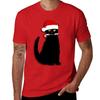 Christmas Cat T-Shirt for a Boy New Edition Mens Plain T Shirts