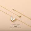 2025 High-End Butterfly Shell Earrings & Necklace Set - Elegant Luxury Clavicle Chain for Women