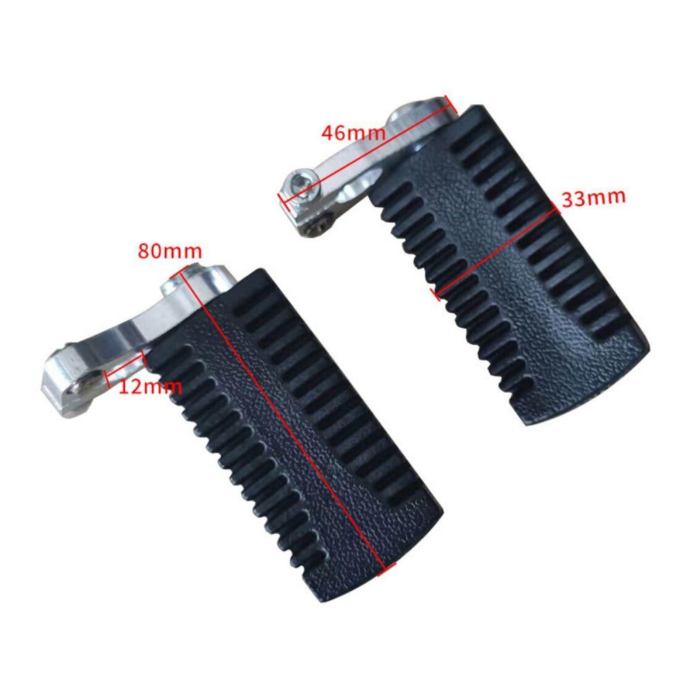 1 Pair Non-slip Motorcycle Pedals Black Motorcycle Modification Parts Motorcycle Foot Rests  Kart
