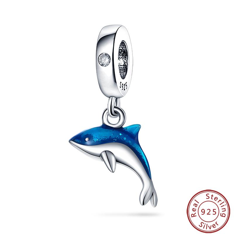 Luminous Ocean Series Copper Dolphin Turtle Octopus Charms Beads 3Mm Diy Fine Jewelry Gifts Making