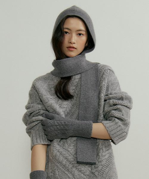 Lingseoul Soft Wool Muffler Balaclava (4Color)