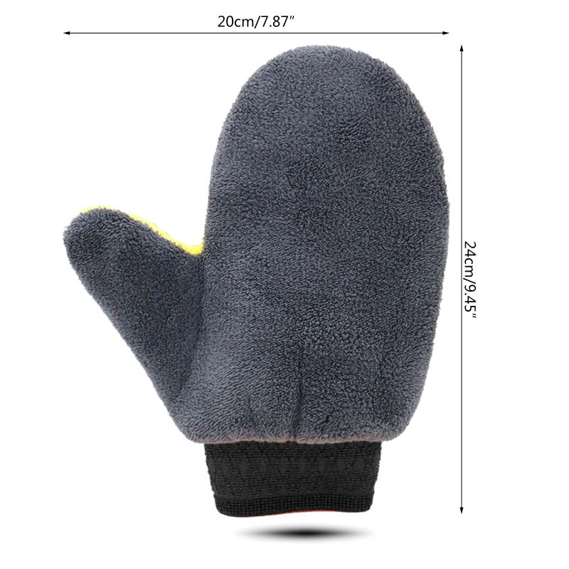 Car Wash Mitt Microfiber Chenille Wash Mitt 24x20cm Soft Car Cleaning Glove Ultra Soft Mitt Wash Towels