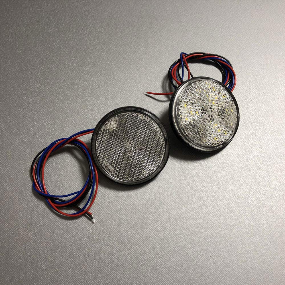 Discover Winds LED Reflector Motorcycle Custom Double Luminous Round Brake