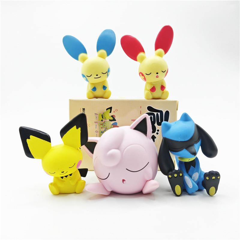 

Adorable Shoulder-to-shoulder Figure Series 2 Pvc Toy Models Pikachu Jigglypuff