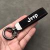 Car Tire Wheel Valve Caps Cover Suede Car Key Chain Ring Keychain For Jeep Grand Cherokee Wrangler JK Gladiator Compass Patriot