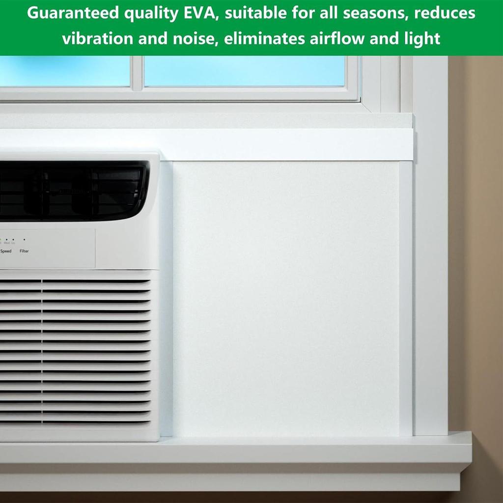 Insulation Side Panels 2 Pieces Window Air Conditioner Insulation Foam Panels Heat And Draft Insulating Tool With Top Sealing