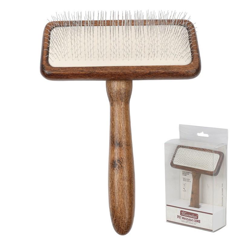 Solid Wood Antique Pet Comb for Cat and Dog Grooming