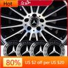 CFW1 2025 Hot For Mercedes Benz 4Pcs Car Styling Wheel Hub Cap Stickera Auto Refit Accessories for Mercedes Benz Amg W203 W176 W221 W