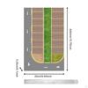 1/64 Parking Lot Sticker 1:64 Model Car Display Accessory Demonstration Educational Teaching Aids