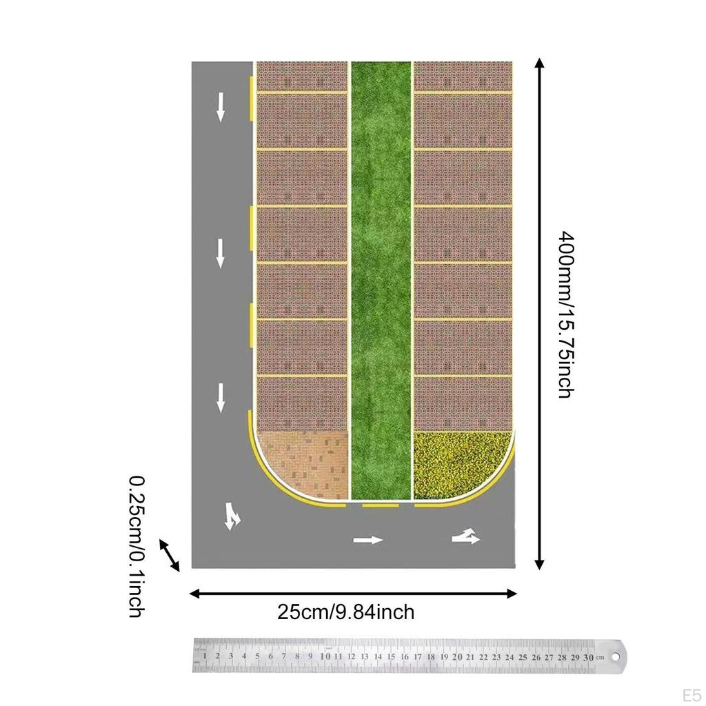 1/64 Parking Lot Sticker 1:64 Model Car Display Accessory Demonstration Educational Teaching Aids