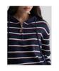 8SECONDS Striped Half-Zip Navy