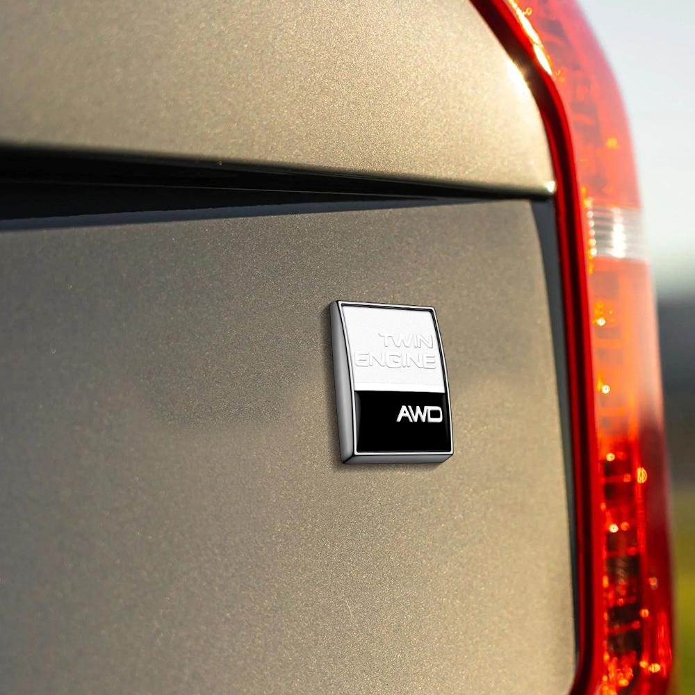 Dual Engine AWD Badge Sticker Luggage Sticker for VOLVO XC90 V90 S90 EM90 XC70 S80 S40 XC60 S60 V60 XC40 S40 Volvo
