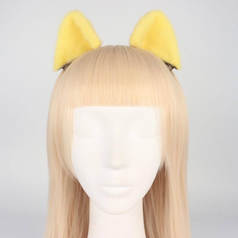 Handgefertigtes Plüsch-Katzenohren-Haarband Lolita-Mode Tierohren-Haarspange Unisex-Accessoire
