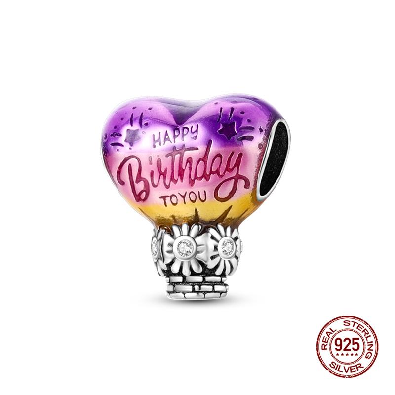 Original Charms Copper Air Balloon Charms Beads Fit 3Mm Original Bracelet Necklace Women Diy Jewelry Gifts