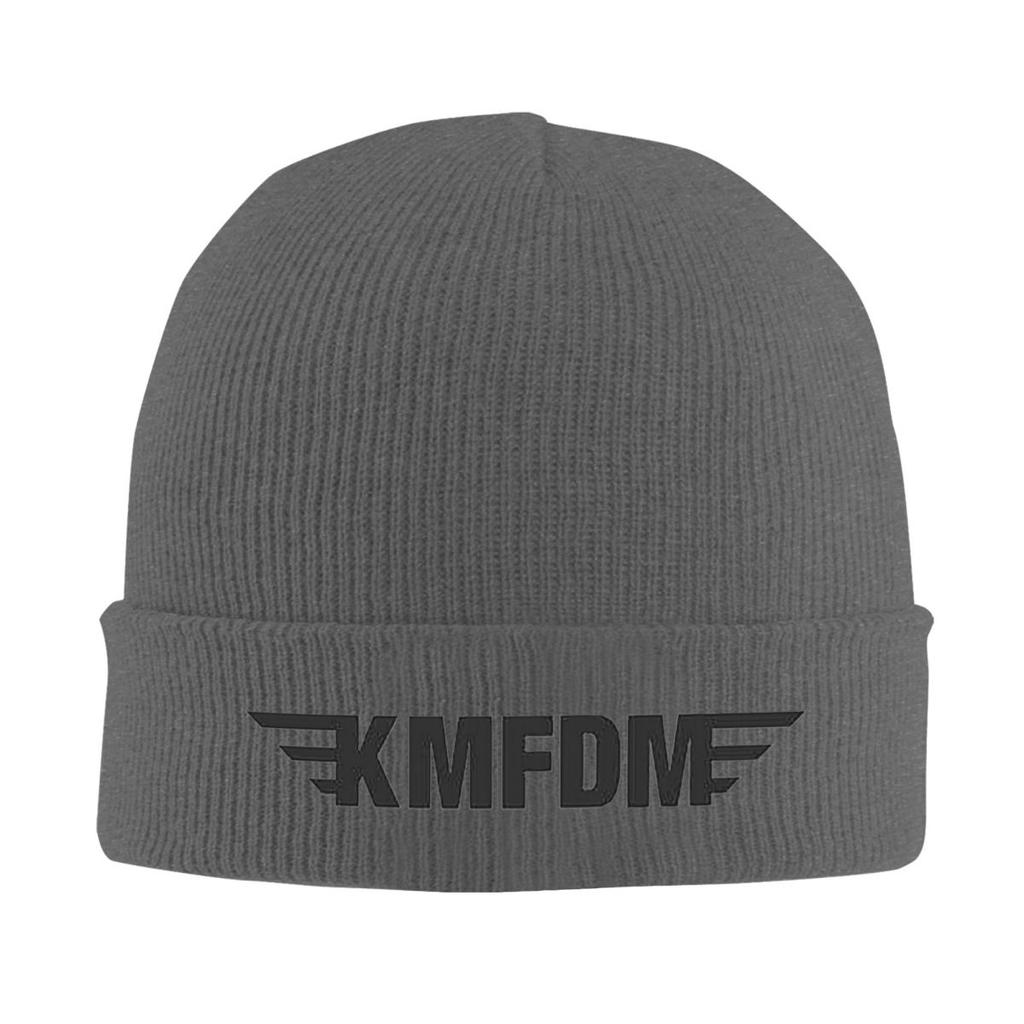 KMFDM Warm Knitted Cap Fashion Bonnet Hat Autumn Winter Outdoor Beanies Hats for Unisex Adult